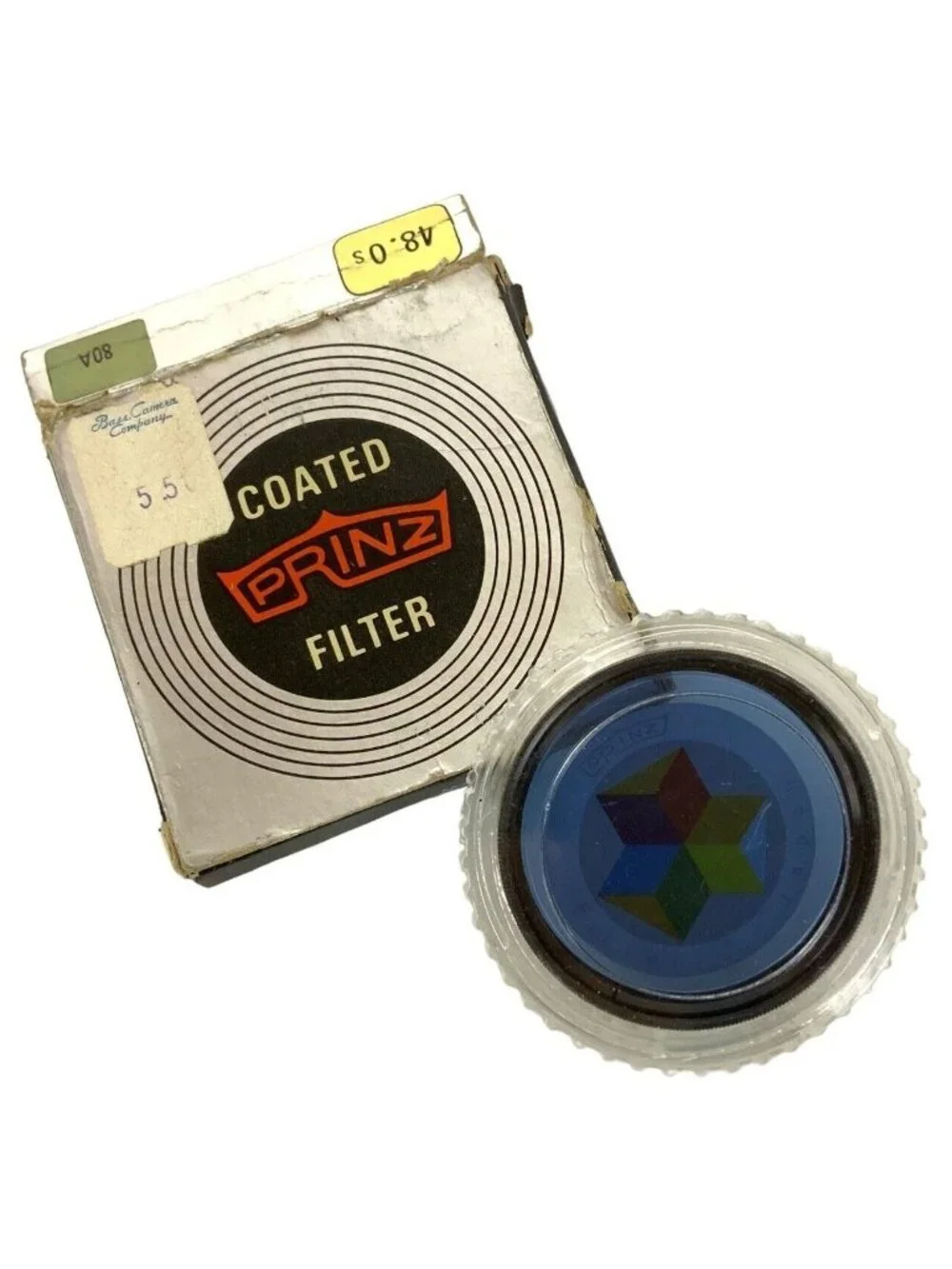 Prinz Coated 48mm 80A Blue Camera Lens Filter Made In Japan